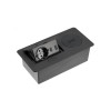 Удлинитель GTV врезной AVARO PLUS 1xSCHUKO, USB A+C индукционная зарядка 5W кабель 1,5 м, черный