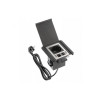 Удлинитель GTV врезной FLIP, 1xSCHUKO, 2xUSB, 1xLAN, кабель с вилкой 1,5м, чёрный