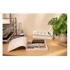 Удлинитель GTV настольный Basco с креплением, 3-Schuko, USB A+C, кабель 1,5m, белый