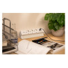 Удлинитель GTV настольный Basco с креплением, 3-Schuko, USB A+C, кабель 1,5m, белый