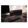 Удлинитель GTV настольный Basco с креплением, 3-Schuko, USB A+C, кабель 1,5m, черный