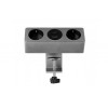 Подовжувач GTV настільний Sofito, 2-schuko, USB A+C, кабель 1,5m, бархат сірий