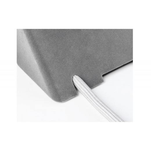 Подовжувач GTV настільний Sofito, 2-schuko, USB A+C, кабель 1,5m, бархат сірий