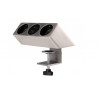 Подовжувач GTV настільний Sofito, 2-schuko, USB A+C, кабель 1,5m, інокс