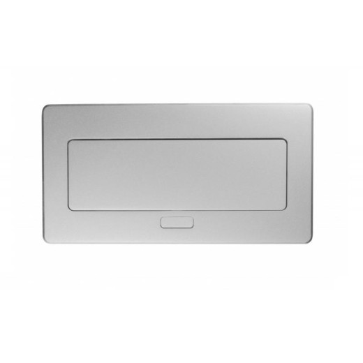 Подовжувач GTV врізний MultiSoft 2xSCHUKO, 2х USB 2,1A (A+C)+RJ45,+HDMI кабель 1,5 м, алюміній