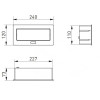 Подовжувач GTV врізний MultiSoft 2xSCHUKO, 2х USB 2,1A (A+C)+RJ45,+HDMI кабель 1,5 м, чорний