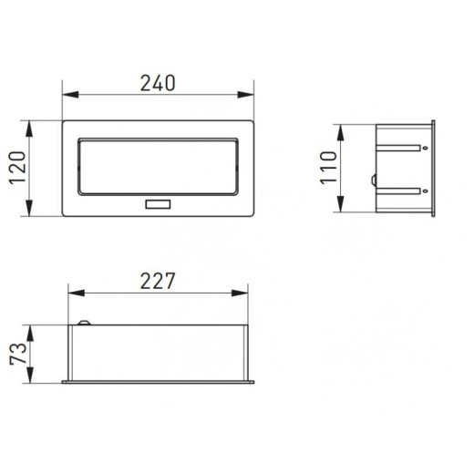 Подовжувач GTV врізний MultiSoft 2xSCHUKO, 2х USB 2,1A (A+C)+RJ45,+HDMI кабель 1,5 м, чорний