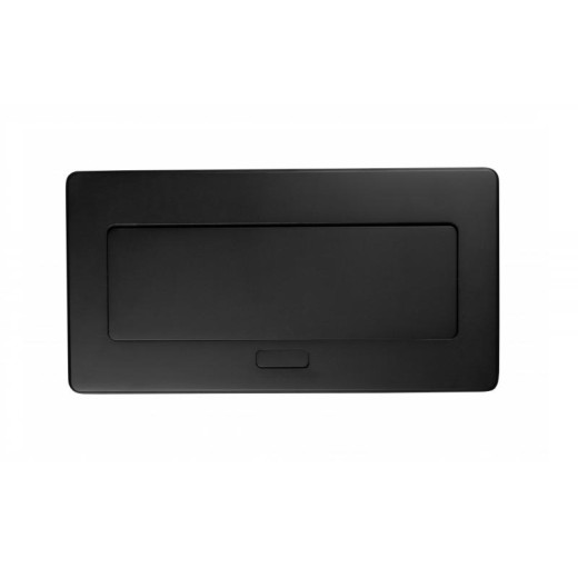 Подовжувач GTV врізний MultiSoft 2xSCHUKO, 2х USB 2,1A (A+C)+RJ45,+HDMI кабель 1,5 м, чорний