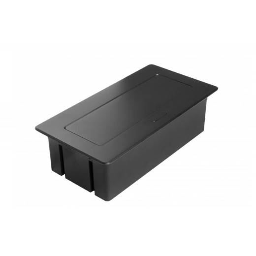 Подовжувач GTV врізний MultiSoft 2xSCHUKO, 2х USB 2,1A (A+C)+RJ45,+HDMI кабель 1,5 м, чорний