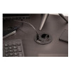 Подовжувач GTV врізний круглий Rondo, 1-schuko, 1-USB A+2-USB C, RJ45, 1-HDMI, кабель 1,5m, чорний