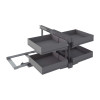 Механизм Compact 2 в угловой модуль 900 Inoxa Ikona/Helios 839BK/45AR универсальный ардезия (4 полки)