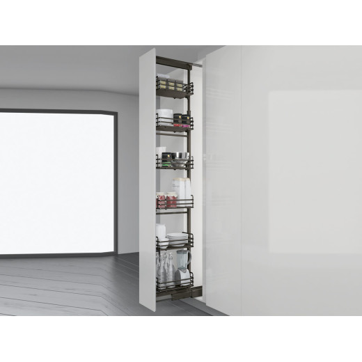 Колона висувна в модуль 450 Inoxa Ellite 859AEY з 5 кошиками H=1860-2185 титан