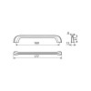 Ручка скоба Gamet UU05-0160-G0004 хром