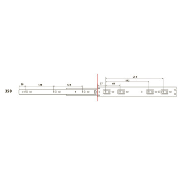 Направляющая полного выдвижения LinkenSystem STRONG L=350 H=45 (17746)