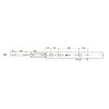 Направляющая полного выдвижения (Touch Latch) LinkenSystem L=450 H=45 (12714)