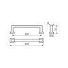 Ручка скоба Gamet UR47-0320-LPM30 черный