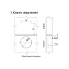 Петля накладная Slide-on GIFF 175* d=35 никель