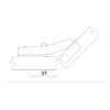 Петля накладная Slide-on GIFF 135* d=35 никель