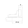 Петля вкладная Slide-on ALVA d=35 Н=0 никель