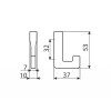 Гачок Gamet WP37-L40 білий матовий