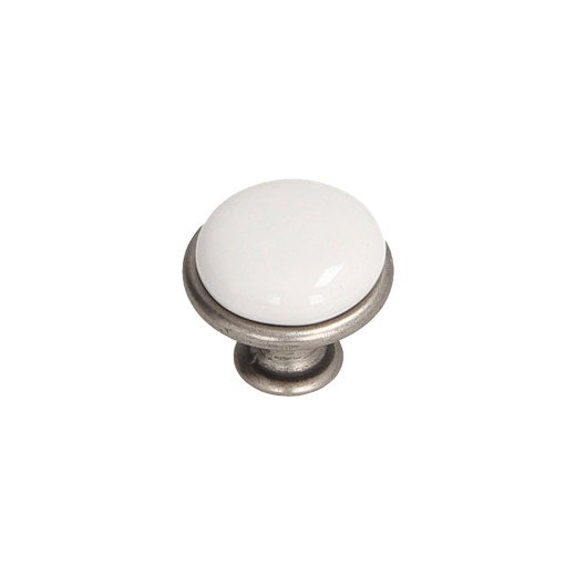 Ручка кнопка Gamet GP19-GA011-WHT-0 патинований нікель