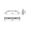 Ручка скоба Gamet UR38-0128-G0031 античное серебро