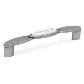 Ручка скоба Virno Azure 101/128 WTC A4 античное серебро
