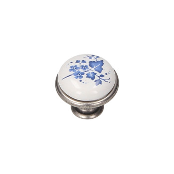 Ручка кнопка Gamet GP19-GA011-WHT-16 патинований нікель