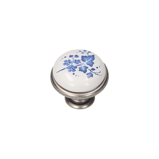 Ручка кнопка Gamet GP19-GA011-WHT-16 патинований нікель