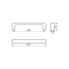 Ручка скоба Gamet UU52-0320-R240 Soft Touch белый