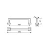 Ручка скоба Gamet UR47-0160-LPS01 структурний графіт