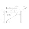 Консоль декоративна Loft GIFF MAS L=250х220 чорний