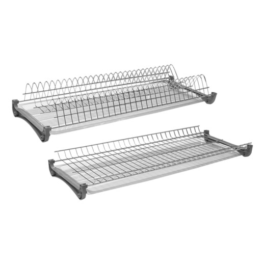 Посудосушитель Т3 фасад 800 GIFF нержавеющая сталь (2 полки, 2 поддона и 4 крепления)