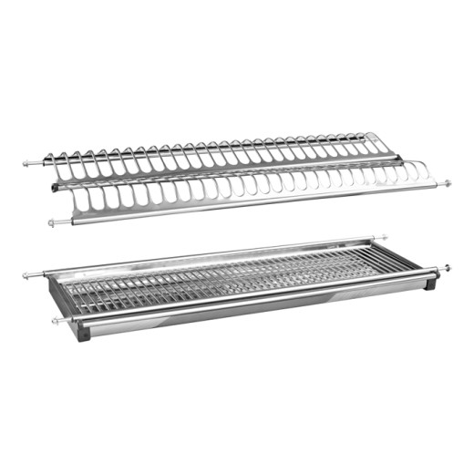 Посудосушитель Т5 фасад 800 GIFF нержавеющая сталь (2 полки и 1 поддон)