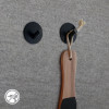 Крючок одинарный клеящийся Черный