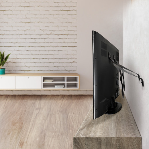 Ремень для защиты от опрокидывания TV и мебели 2 шт. Черный