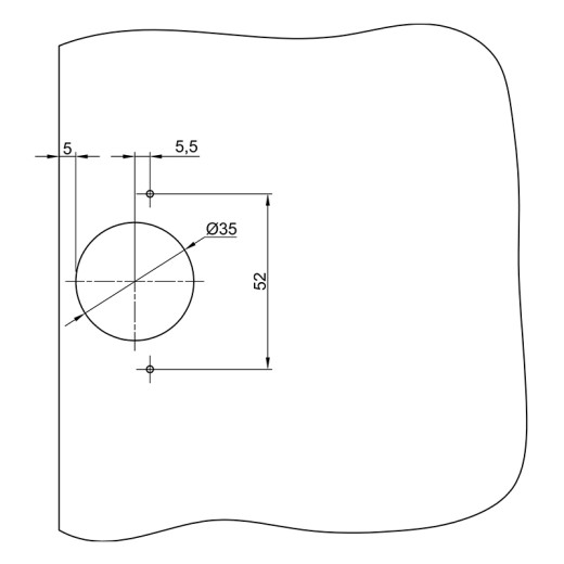 Петля Intermat 9930 135° бифолт (45036) Hettich