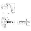 Петля Intermat 9930 135° бифолт (45036) Hettich