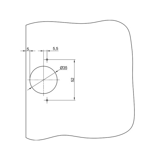Петля Sensys 8645i черный обсидиан 110° внутренняя (9091740) Hettich