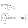 Петля Sensys 8645i для стеклянных дверей 110° (9134990) Hettich