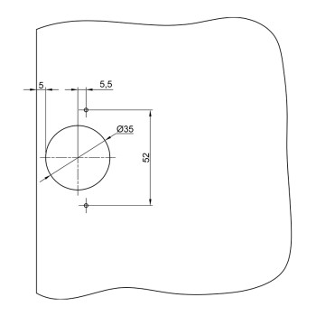 Петля Sensys 8645i черный обсидиан 165° накладная (9091767) Hettich
