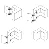 Петля Sensys 8645i черный обсидиан 165° накладная (9091767) Hettich
