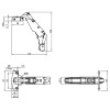 Петля Sensys 8645i черный обсидиан 110° полунакладная( 9091739) Hettich