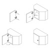 Петля Sensys 8639i черный обсидиан 45° накладная (9091746) Hettich