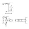 Петля Sensys 8639i черный обсидиан 45° накладная (9091746) Hettich