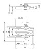 Монтажная планка Sensys дистанция 3 черный обсидиан с евровинтом (9091801) Hettich