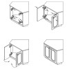 Петля Slide-On, накладная, 30°