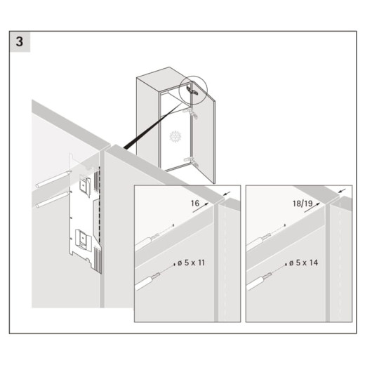 Петля для холодильника KAMAT (9239784) Hettich