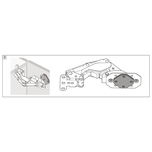Петля для холодильника KAMAT (9239784) Hettich
