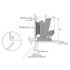 Петля Sensys 8657i для стеклянных дверей 165° (9134989) Hettich